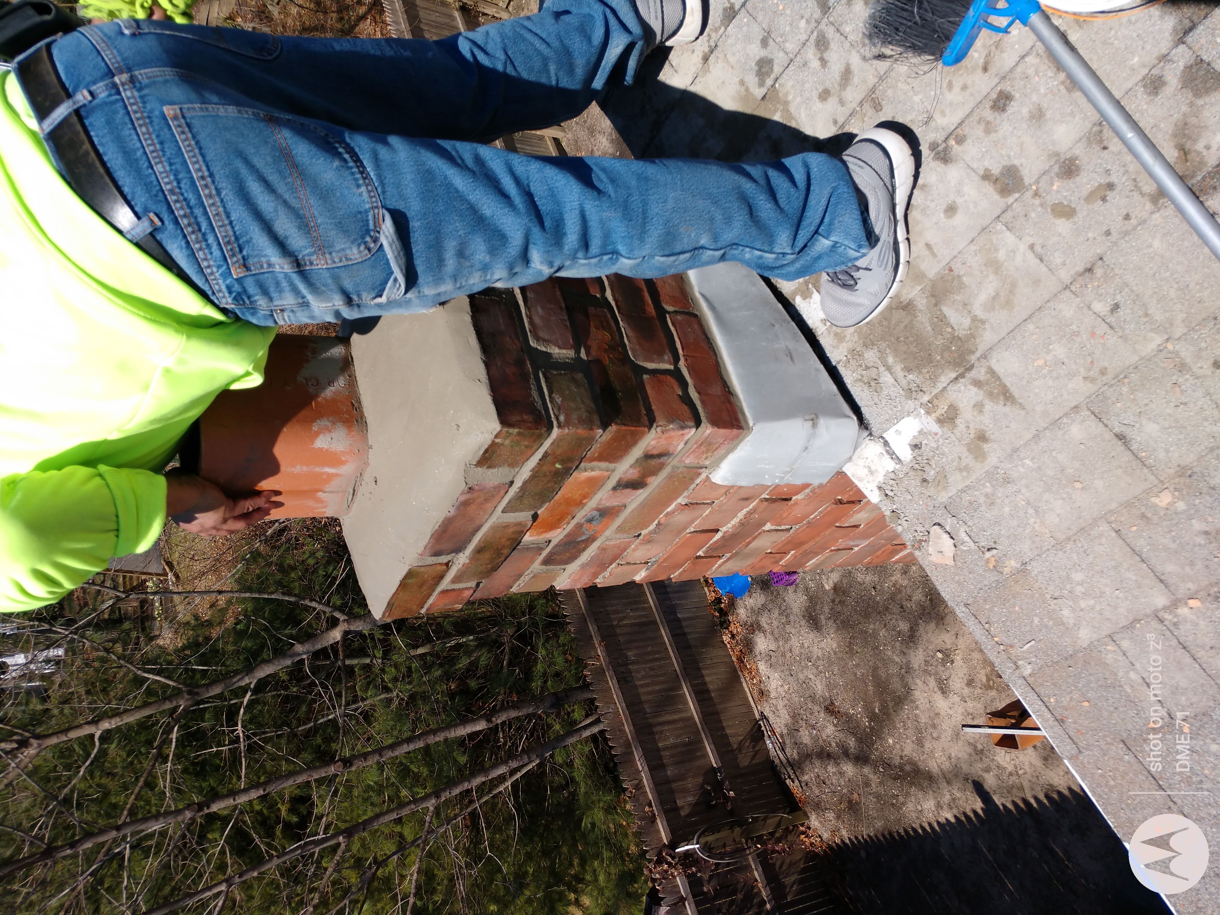Cracked chimney professionally repaired in Massapequa, NY